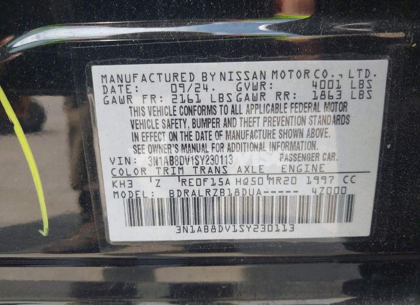 Photo 9 of 2025 Nissan Sentra SR (VIN 3N1AB8DV1SY230113)
