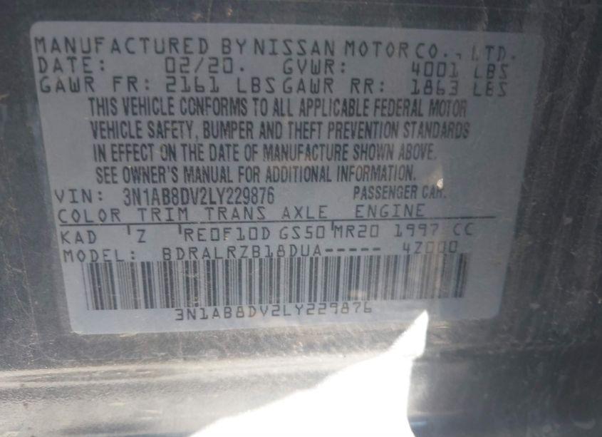 Photo 9 of 2020 Nissan Sentra SR XTRONIC CVT (VIN 3N1AB8DV2LY229876)