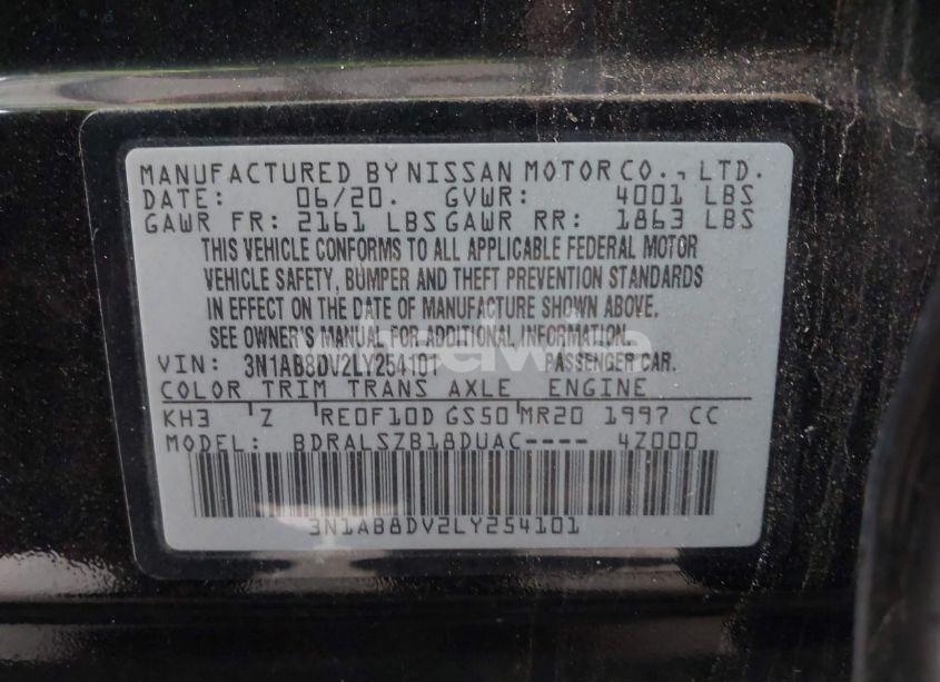 Photo 9 of 2020 Nissan Sentra SR XTRONIC CVT (VIN 3N1AB8DV2LY254101)
