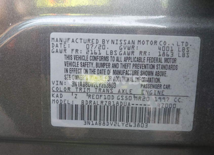 Photo 9 of 2020 Nissan Sentra SR XTRONIC CVT (VIN 3N1AB8DV2LY263803)