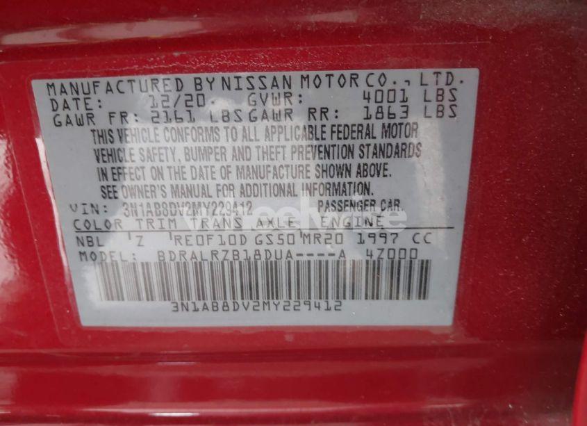 Photo 9 of 2021 Nissan Sentra SR XTRONIC CVT (VIN 3N1AB8DV2MY229412)