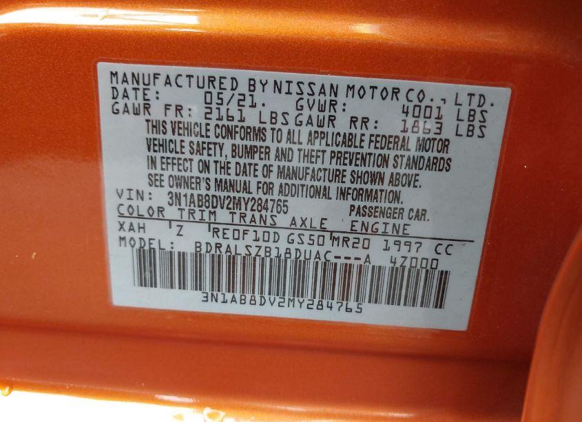 Photo 9 of 2021 Nissan Sentra SR XTRONIC CVT (VIN 3N1AB8DV2MY284765)