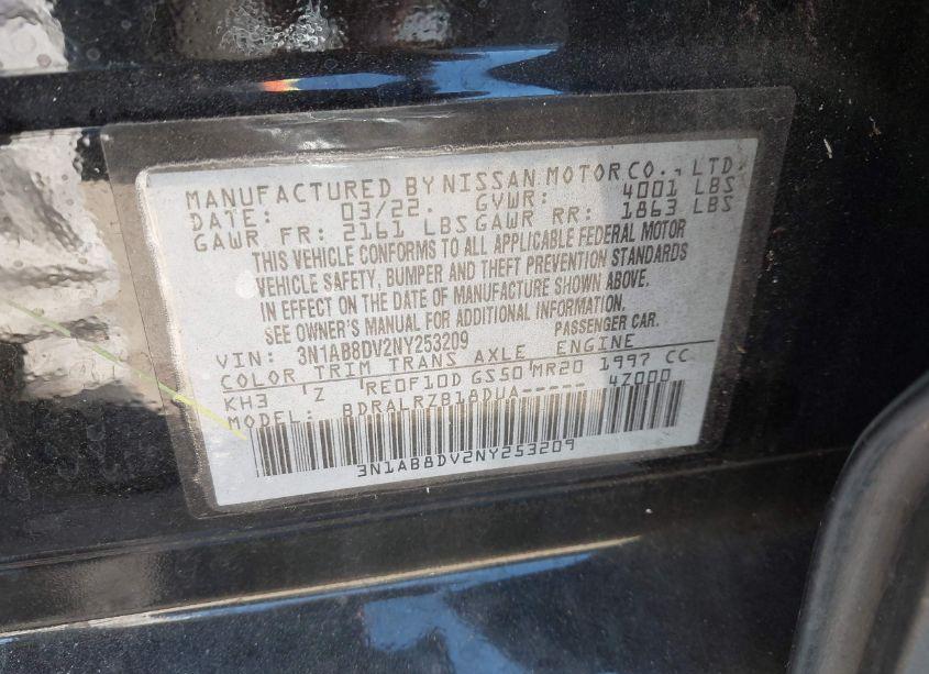 Photo 9 of 2022 Nissan Sentra SR XTRONIC CVT (VIN 3N1AB8DV2NY253209)