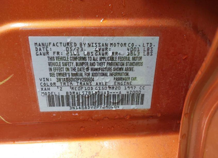 Photo 9 of 2023 Nissan Sentra SR XTRONIC CVT (VIN 3N1AB8DV2PY290604)