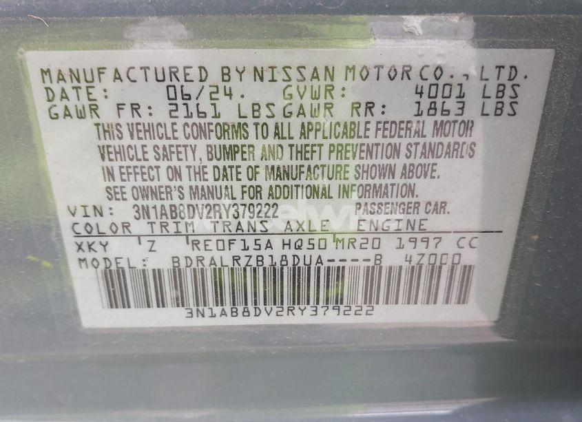 Photo 9 of 2024 Nissan Sentra SR XTRONIC CVT (VIN 3N1AB8DV2RY379222)