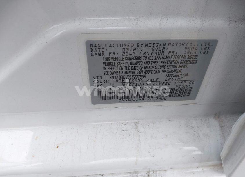 Photo 9 of 2020 Nissan Sentra SR XTRONIC CVT (VIN 3N1AB8DV3LY237906)