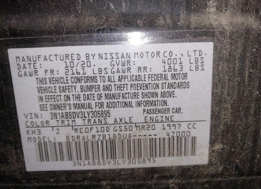 Photo 9 of 2020 Nissan Sentra SR XTRONIC CVT (VIN 3N1AB8DV3LY305895)