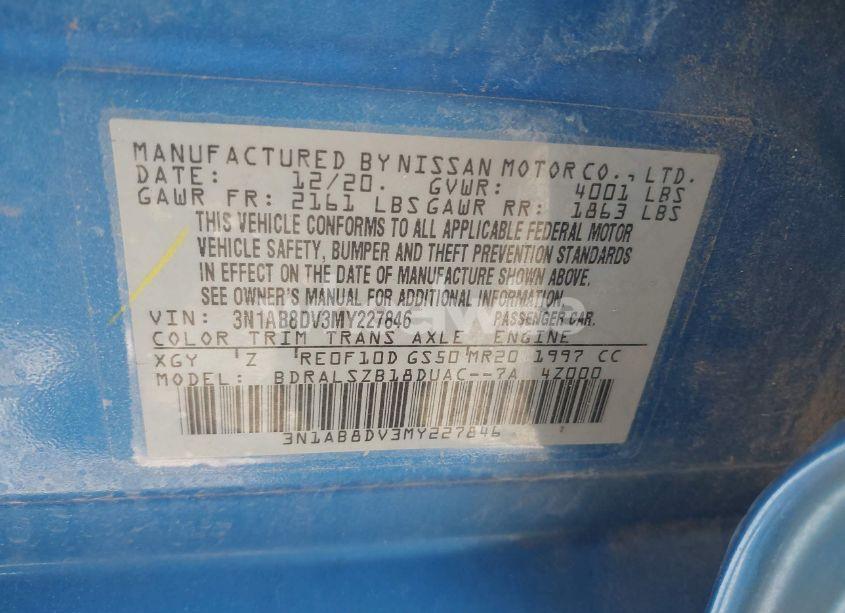 Photo 9 of 2021 Nissan Sentra SR XTRONIC CVT (VIN 3N1AB8DV3MY227846)