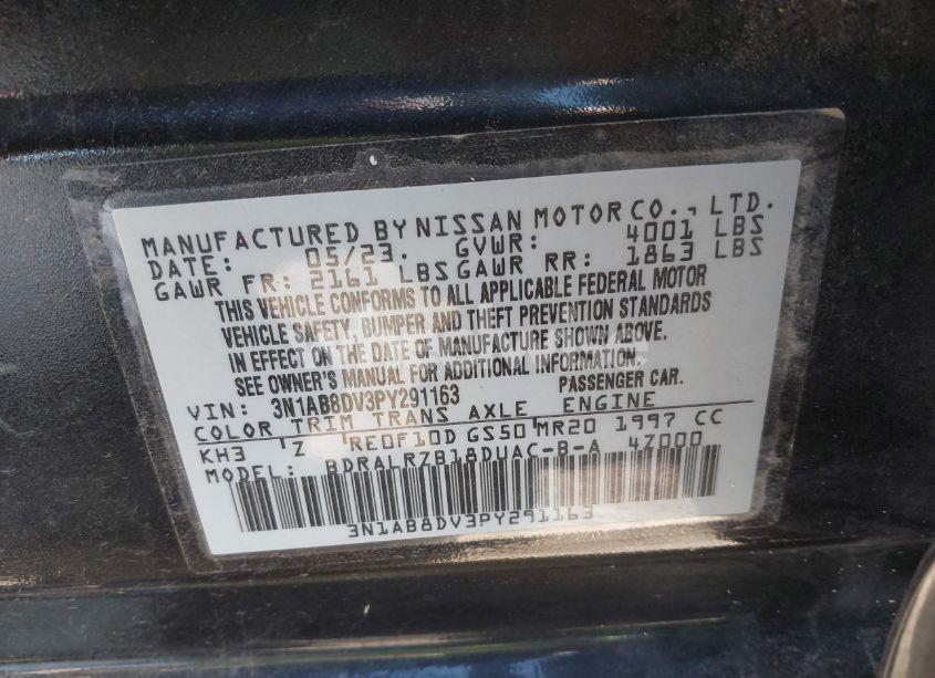 Photo 9 of 2023 Nissan Sentra SR XTRONIC CVT (VIN 3N1AB8DV3PY291163)