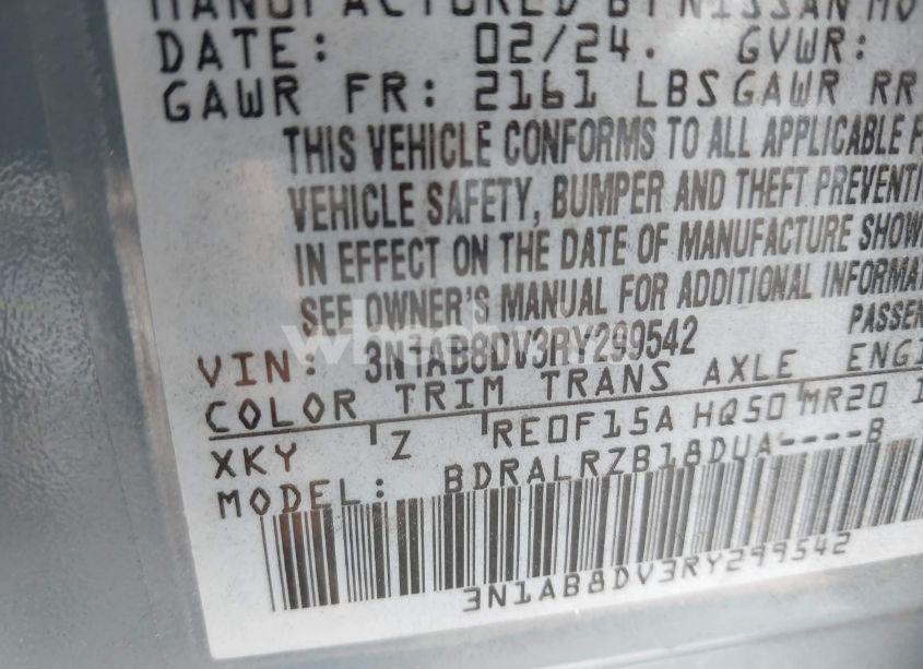 Photo 9 of 2024 Nissan Sentra SR XTRONIC CVT (VIN 3N1AB8DV3RY299542)