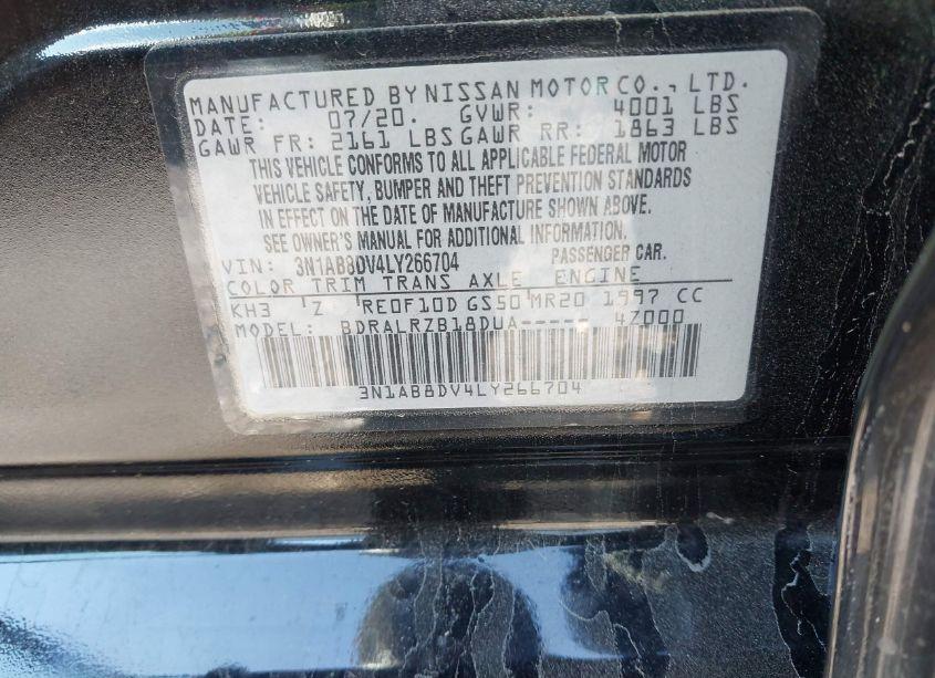 Photo 9 of 2020 Nissan Sentra SR XTRONIC CVT (VIN 3N1AB8DV4LY266704)