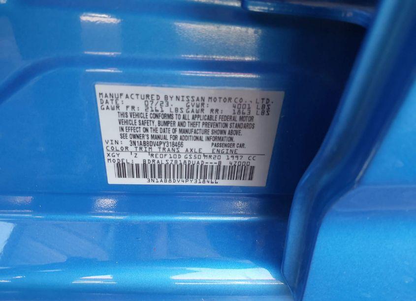 Photo 8 of 2023 Nissan Sentra SR XTRONIC CVT (VIN 3N1AB8DV4PY318466)