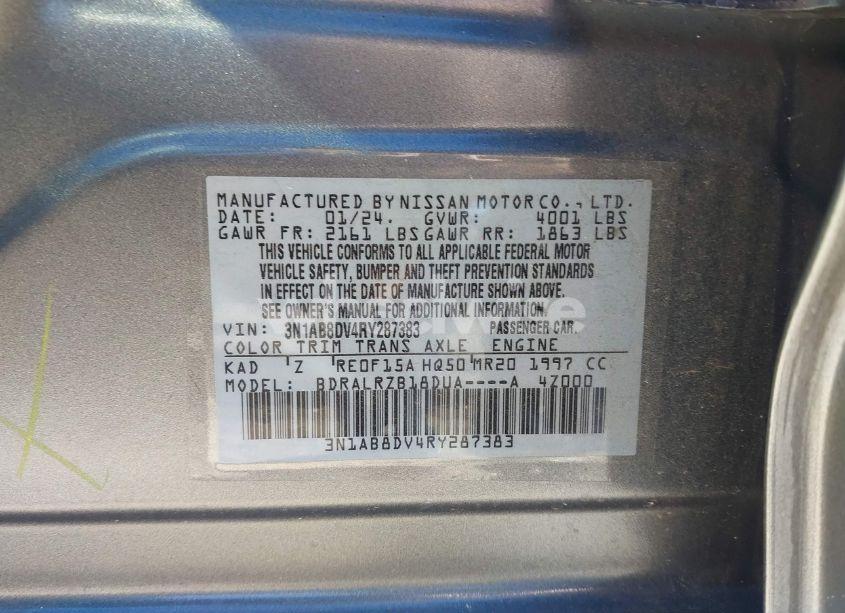 Photo 9 of 2024 Nissan Sentra SR XTRONIC CVT (VIN 3N1AB8DV4RY287383)