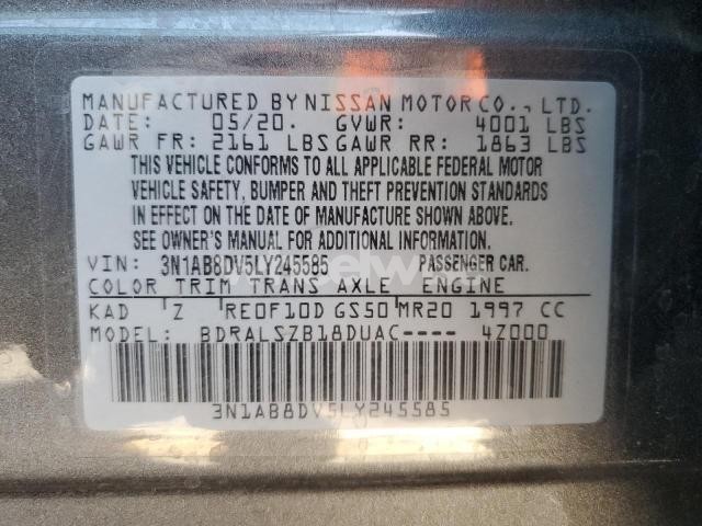 Photo 6 of 2020 NISSAN SENTRA SR (VIN 3N1AB8DV5LY245585)