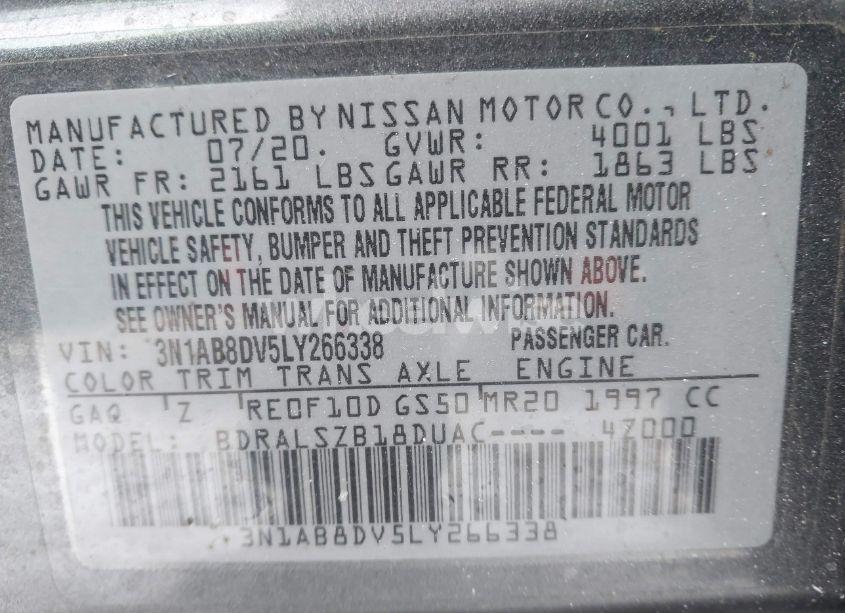 Photo 9 of 2020 Nissan Sentra SR XTRONIC CVT (VIN 3N1AB8DV5LY266338)