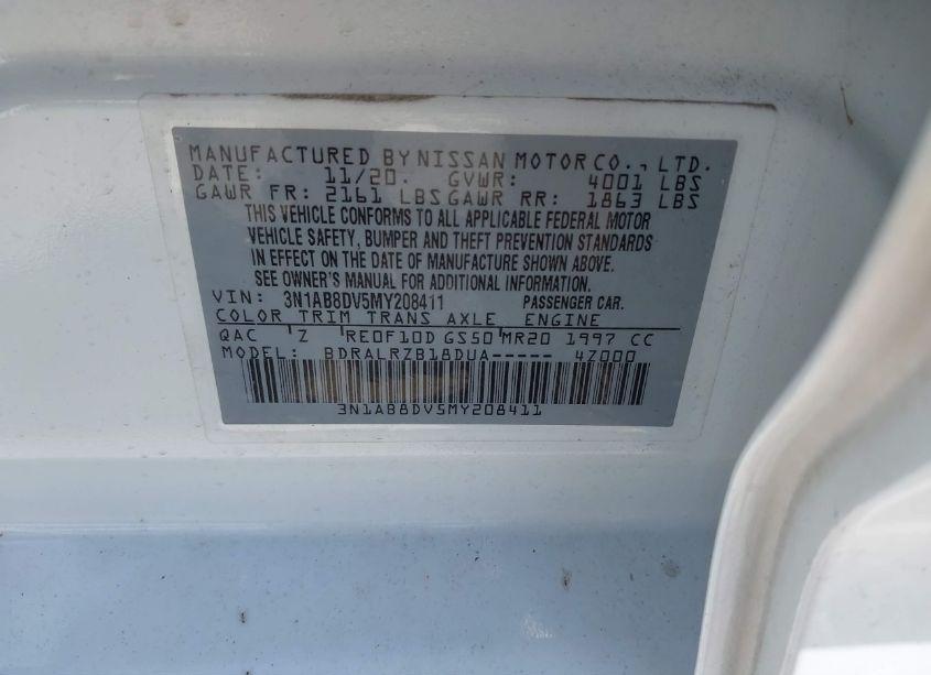 Photo 9 of 2021 Nissan Sentra SR XTRONIC CVT (VIN 3N1AB8DV5MY208411)