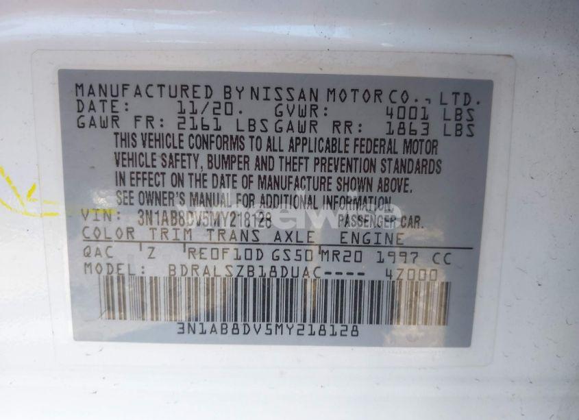 Photo 9 of 2021 Nissan Sentra SR XTRONIC CVT (VIN 3N1AB8DV5MY218128)