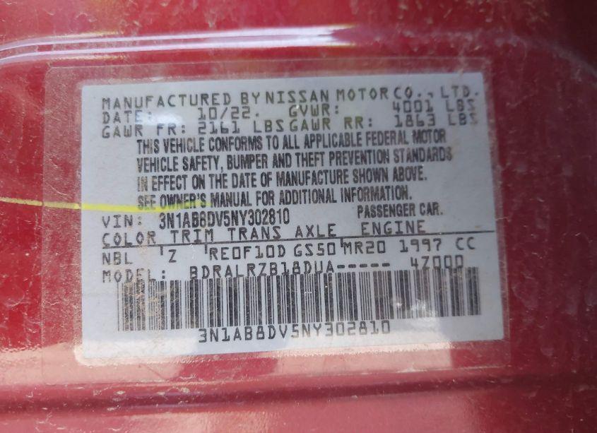 Photo 9 of 2022 Nissan Sentra SR XTRONIC CVT (VIN 3N1AB8DV5NY302810)