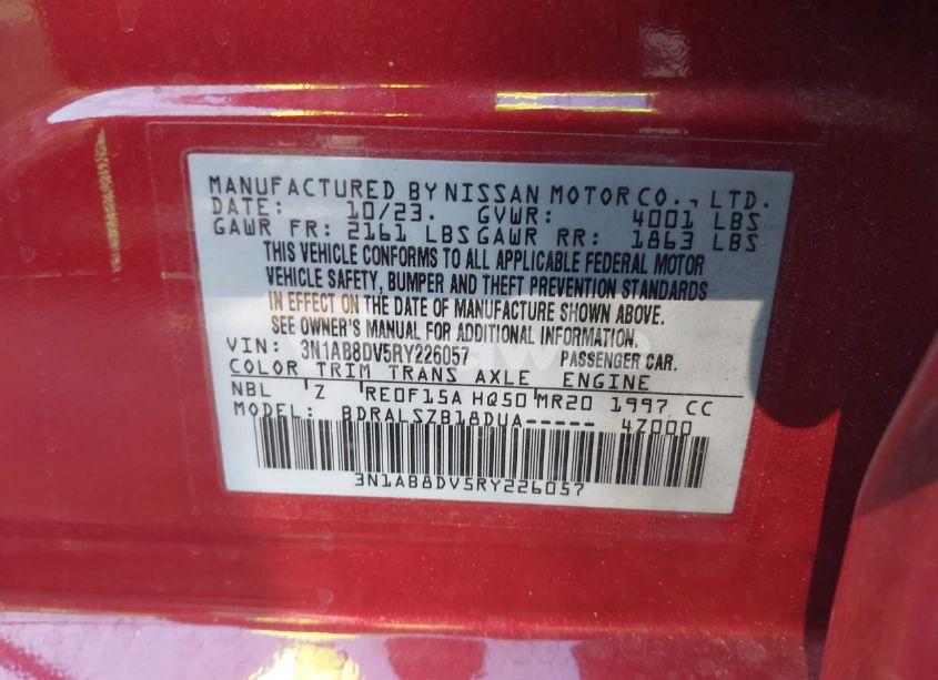 Photo 9 of 2024 Nissan Sentra SR XTRONIC CVT (VIN 3N1AB8DV5RY226057)