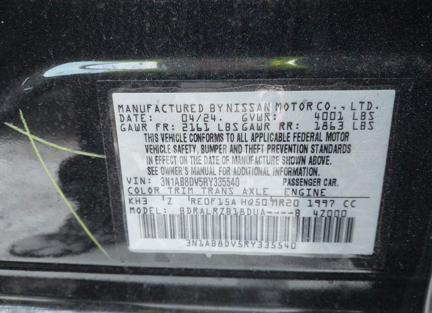 Photo 9 of 2024 Nissan Sentra SR XTRONIC CVT (VIN 3N1AB8DV5RY335540)