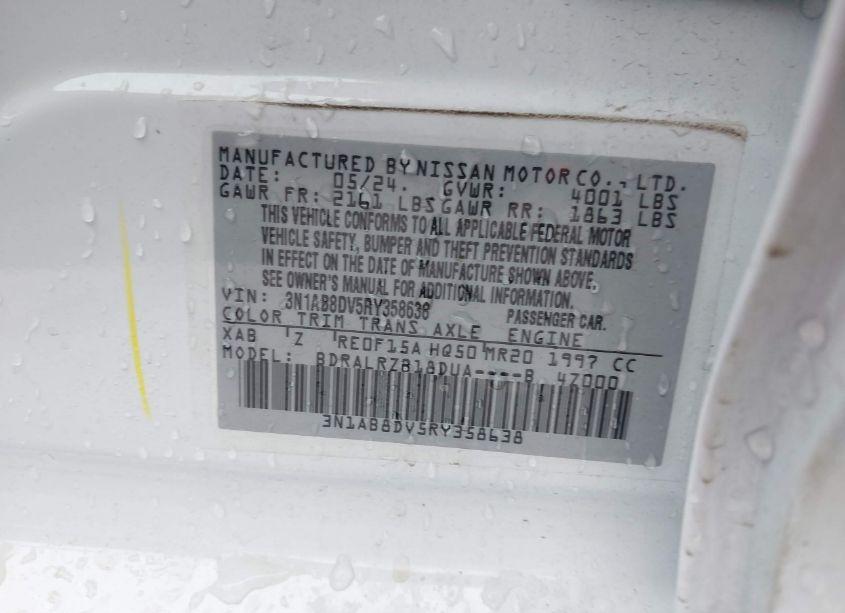 Photo 9 of 2024 Nissan Sentra SR XTRONIC CVT (VIN 3N1AB8DV5RY358638)