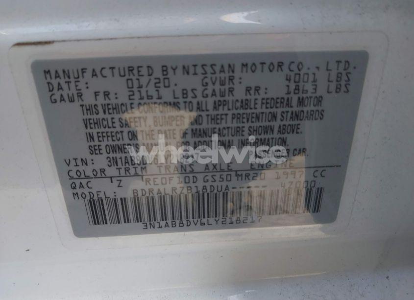 Photo 9 of 2020 Nissan Sentra SR XTRONIC CVT (VIN 3N1AB8DV6LY218217)