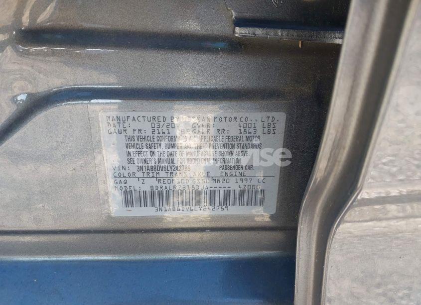Photo 9 of 2020 Nissan Sentra SR XTRONIC CVT (VIN 3N1AB8DV6LY242789)