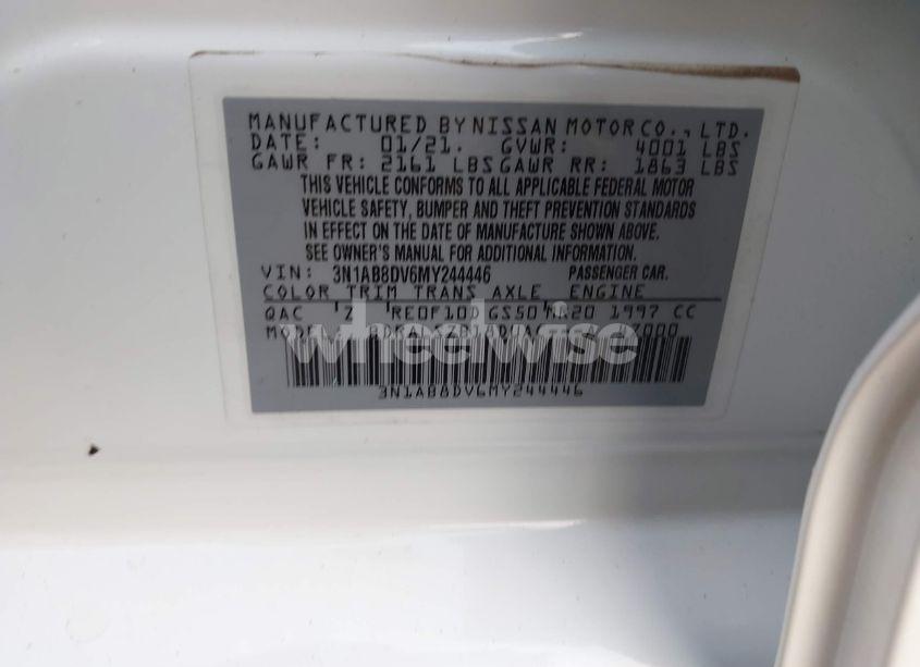 Photo 9 of 2021 Nissan Sentra SR XTRONIC CVT (VIN 3N1AB8DV6MY244446)