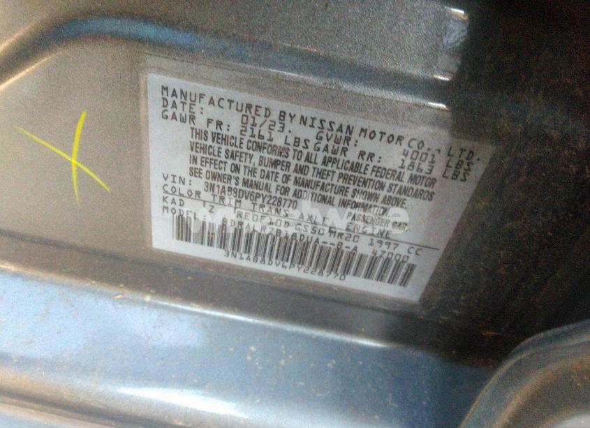 Photo 9 of 2023 Nissan Sentra SR XTRONIC CVT (VIN 3N1AB8DV6PY228770)