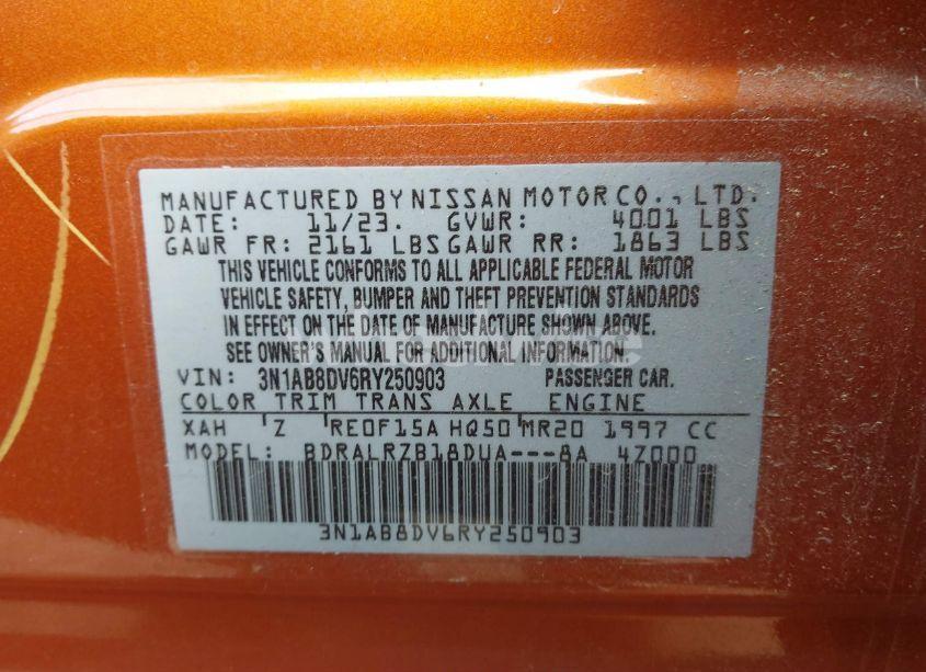 Photo 9 of 2024 Nissan Sentra SR XTRONIC CVT (VIN 3N1AB8DV6RY250903)