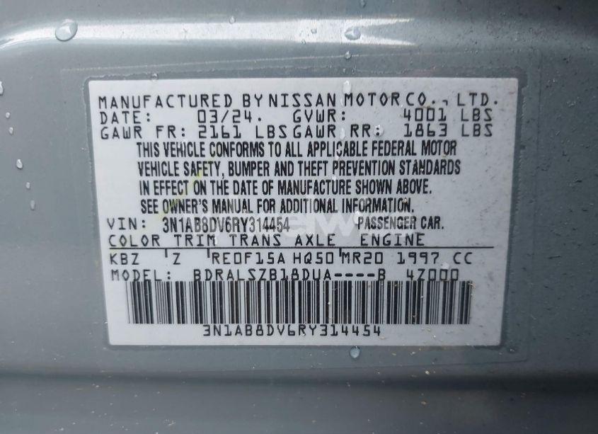 Photo 9 of 2024 Nissan Sentra SR XTRONIC CVT (VIN 3N1AB8DV6RY314454)