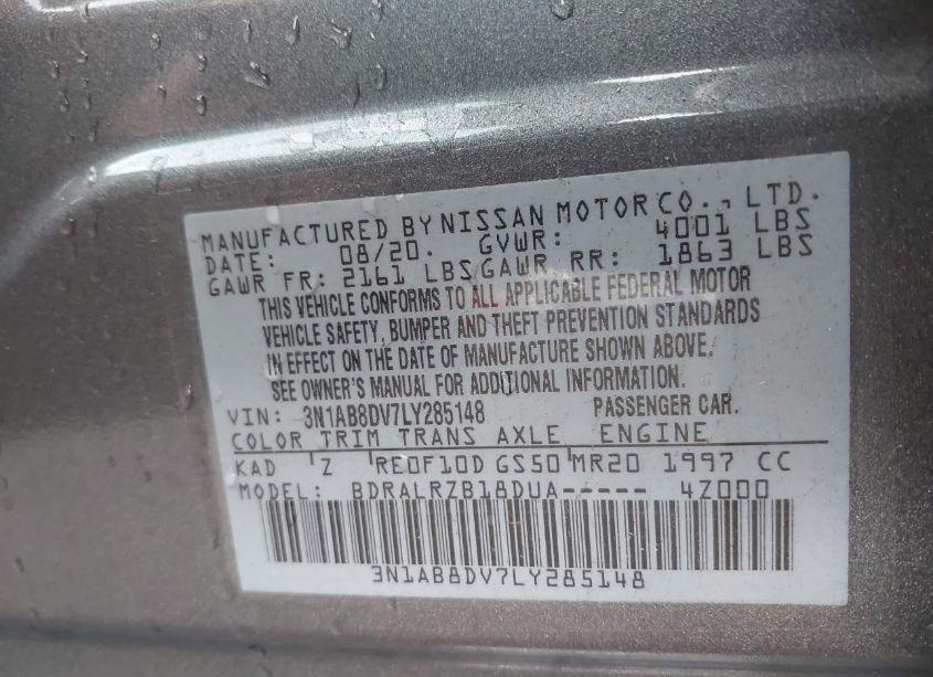 Photo 9 of 2020 Nissan Sentra SR XTRONIC CVT (VIN 3N1AB8DV7LY285148)
