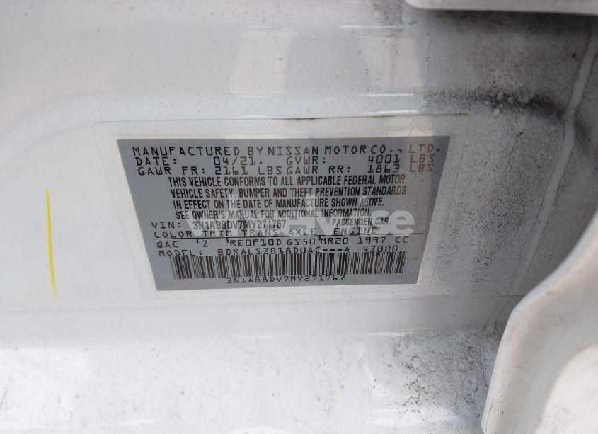 Photo 9 of 2021 Nissan Sentra SR XTRONIC CVT (VIN 3N1AB8DV7MY271767)