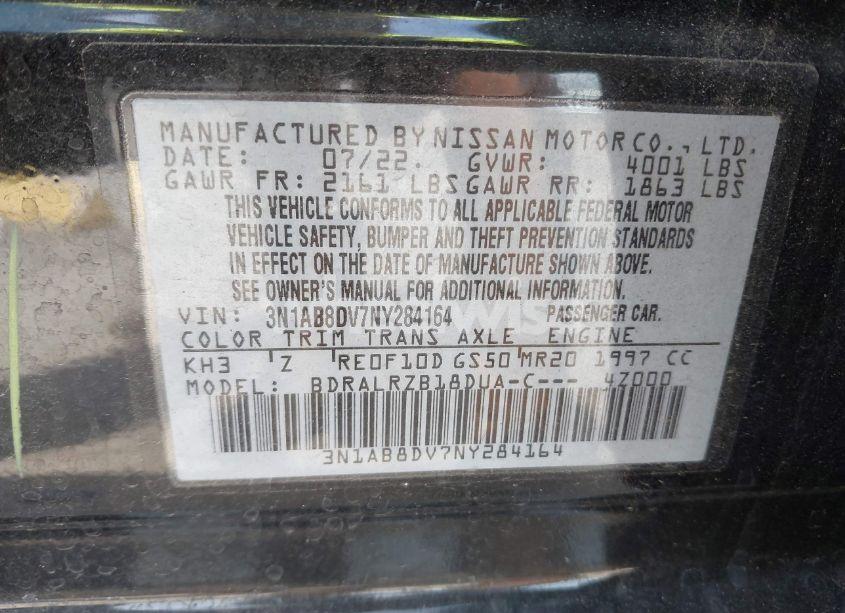 Photo 9 of 2022 Nissan Sentra SR XTRONIC CVT (VIN 3N1AB8DV7NY284164)