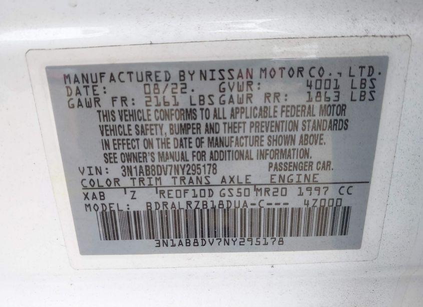 Photo 9 of 2022 Nissan Sentra SR XTRONIC CVT (VIN 3N1AB8DV7NY295178)