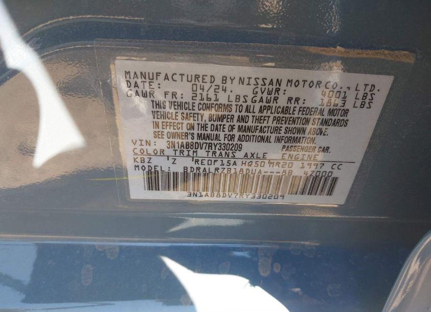 Photo 9 of 2024 Nissan Sentra SR XTRONIC CVT (VIN 3N1AB8DV7RY330209)