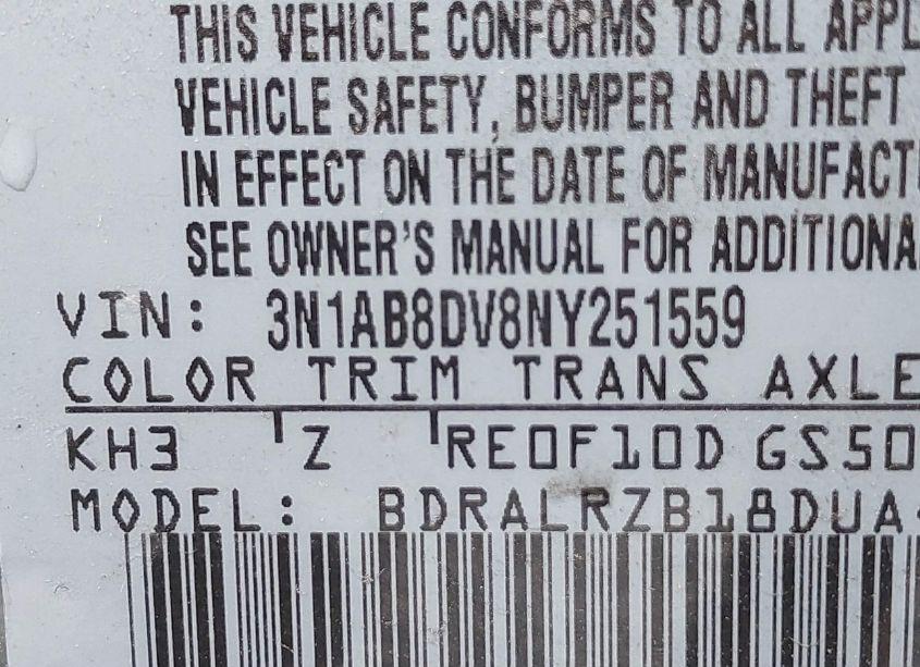 Photo 9 of 2022 Nissan Sentra SR XTRONIC CVT (VIN 3N1AB8DV8NY251559)