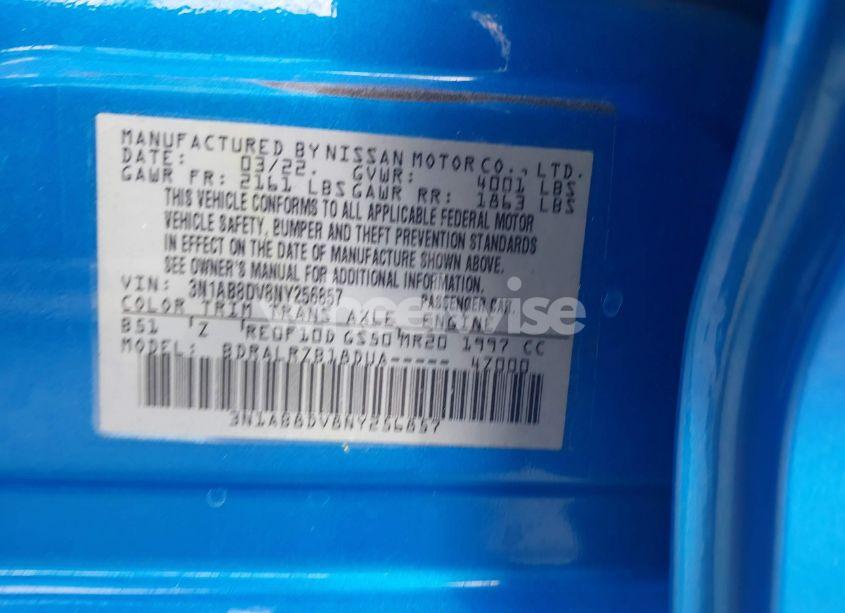 Photo 9 of 2022 Nissan Sentra SR XTRONIC CVT (VIN 3N1AB8DV8NY256857)