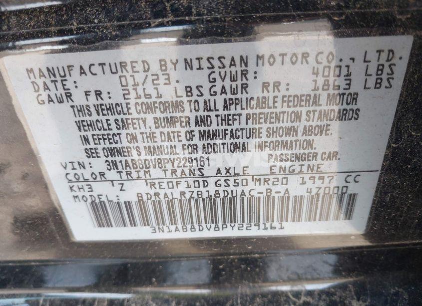 Photo 9 of 2023 Nissan Sentra SR XTRONIC CVT (VIN 3N1AB8DV8PY229161)
