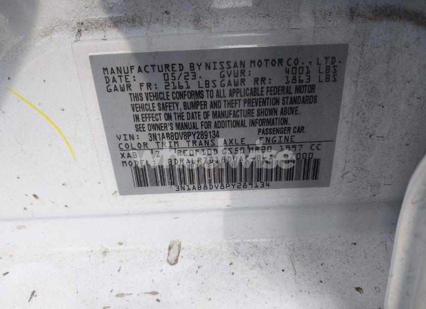 Photo 9 of 2023 Nissan Sentra SR XTRONIC CVT (VIN 3N1AB8DV8PY289134)