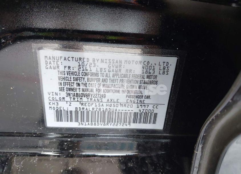 Photo 9 of 2024 Nissan Sentra SR XTRONIC CVT (VIN 3N1AB8DV8RY227249)