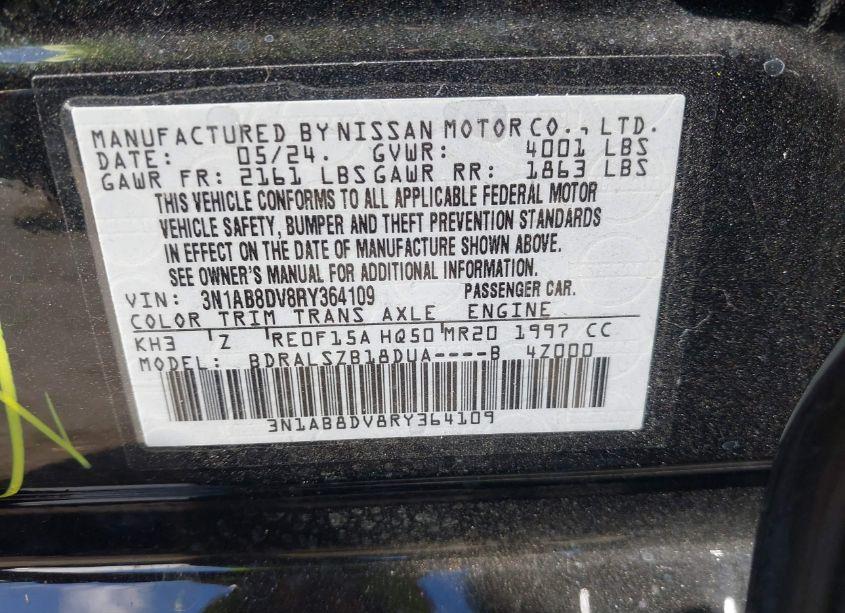 Photo 9 of 2024 Nissan Sentra SR XTRONIC CVT (VIN 3N1AB8DV8RY364109)