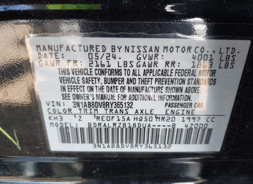 Photo 9 of 2024 Nissan Sentra SR XTRONIC CVT (VIN 3N1AB8DV8RY365132)