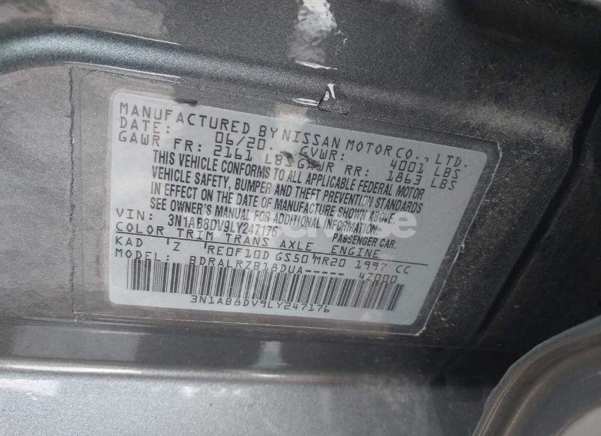 Photo 9 of 2020 Nissan Sentra SR XTRONIC CVT (VIN 3N1AB8DV9LY247176)