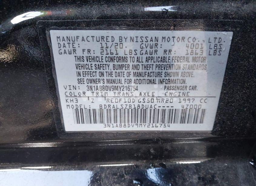 Photo 9 of 2021 Nissan Sentra SR XTRONIC CVT (VIN 3N1AB8DV9MY216754)
