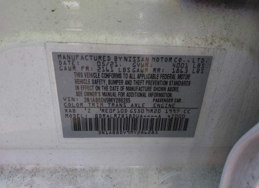 Photo 9 of 2021 Nissan Sentra SR XTRONIC CVT (VIN 3N1AB8DV9MY286285)