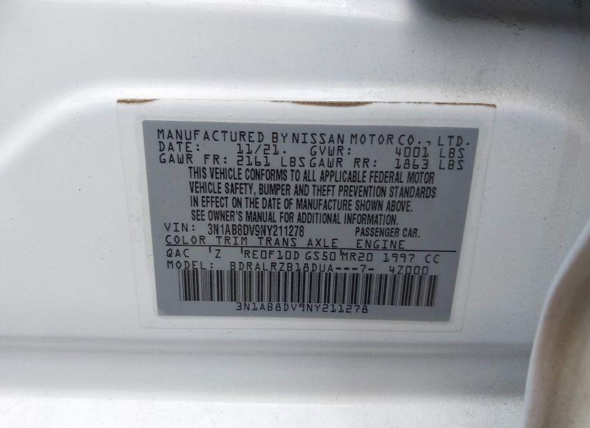Photo 9 of 2022 Nissan Sentra SR XTRONIC CVT (VIN 3N1AB8DV9NY211278)