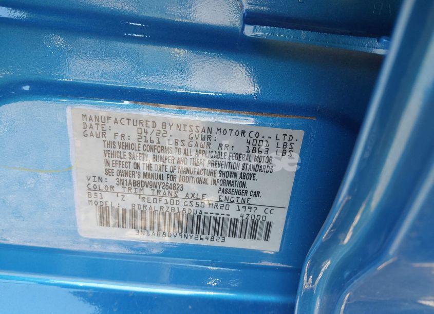 Photo 9 of 2022 Nissan Sentra SR XTRONIC CVT (VIN 3N1AB8DV9NY264823)