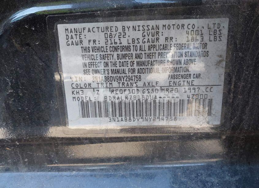 Photo 9 of 2022 Nissan Sentra SR XTRONIC CVT (VIN 3N1AB8DV9NY294758)