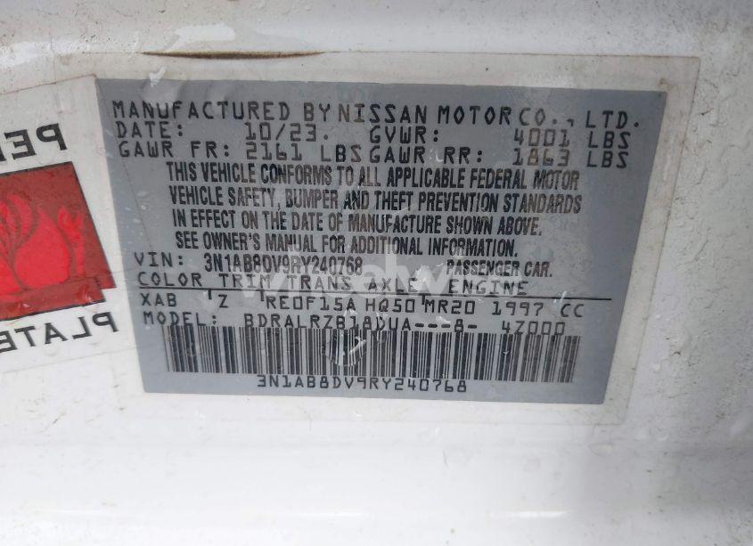 Photo 9 of 2024 Nissan Sentra SR XTRONIC CVT (VIN 3N1AB8DV9RY240768)